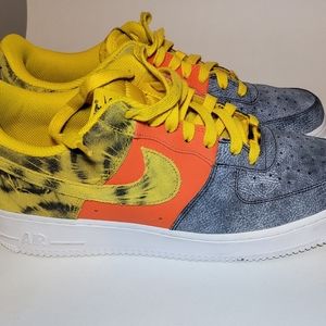 Nike Air Force 1 Tie-Dye Worn Once 100% Authentic Size 9 CZ0337-700